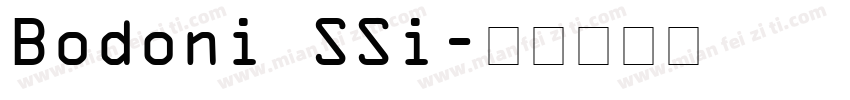 Bodoni SSi字体转换